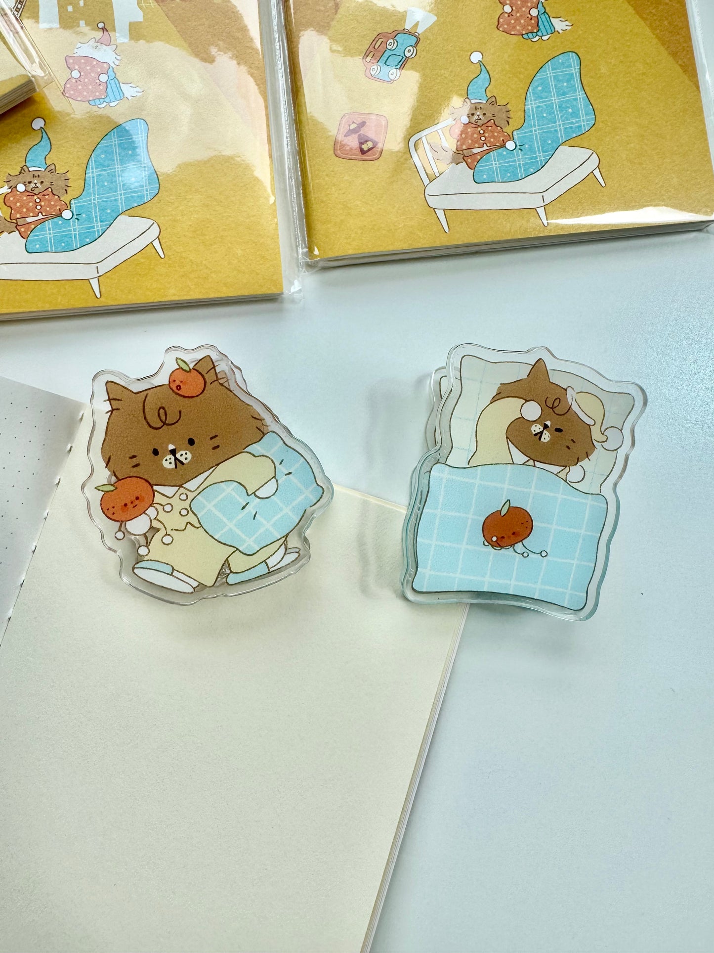 NEW! Lazy Home X Idiot_sandwich | Acrylic Clips | Journaling Accessories