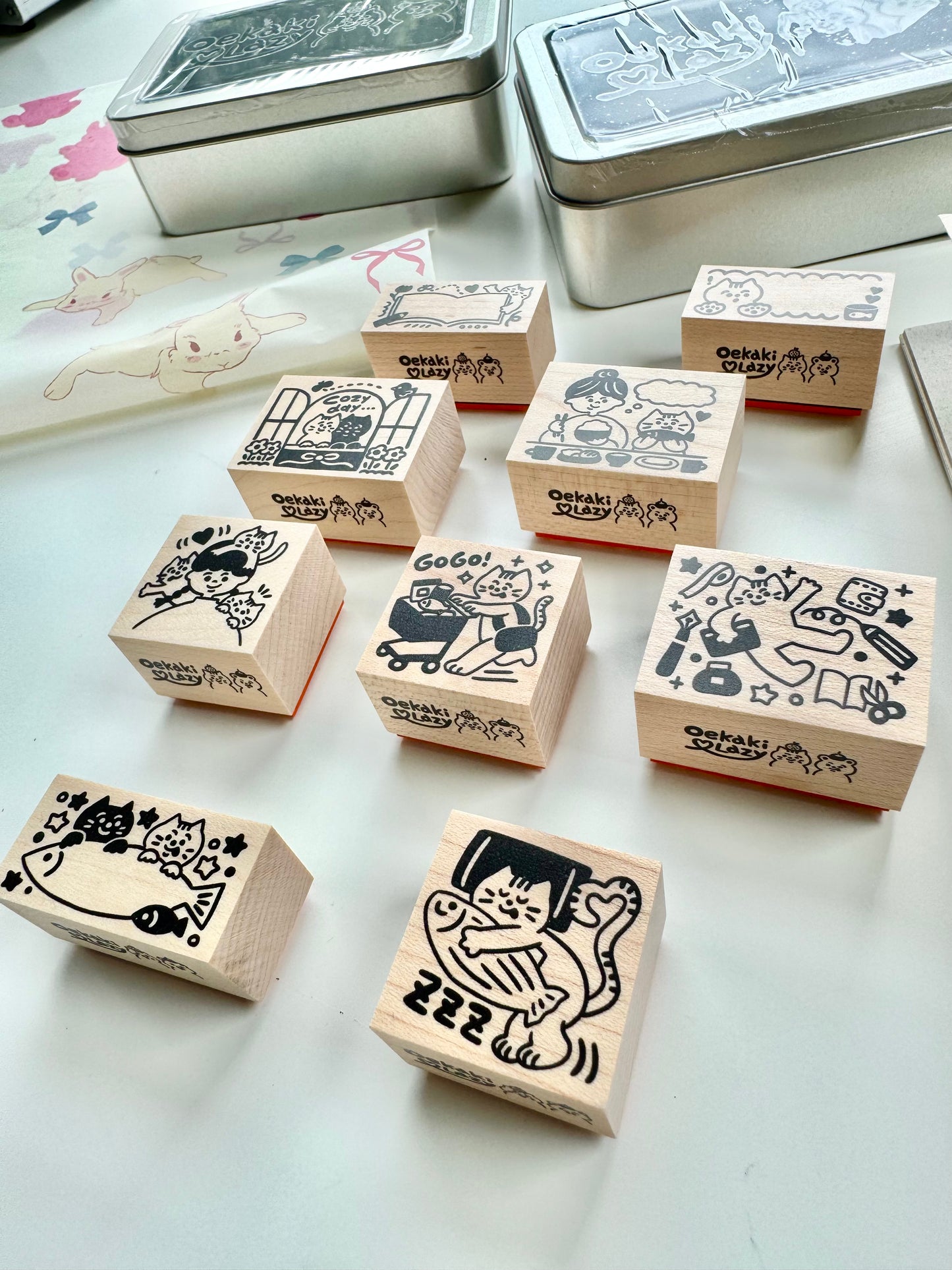 NEW! Limited Edition! Lazy X oekaki_myy - | Rubber Stamps