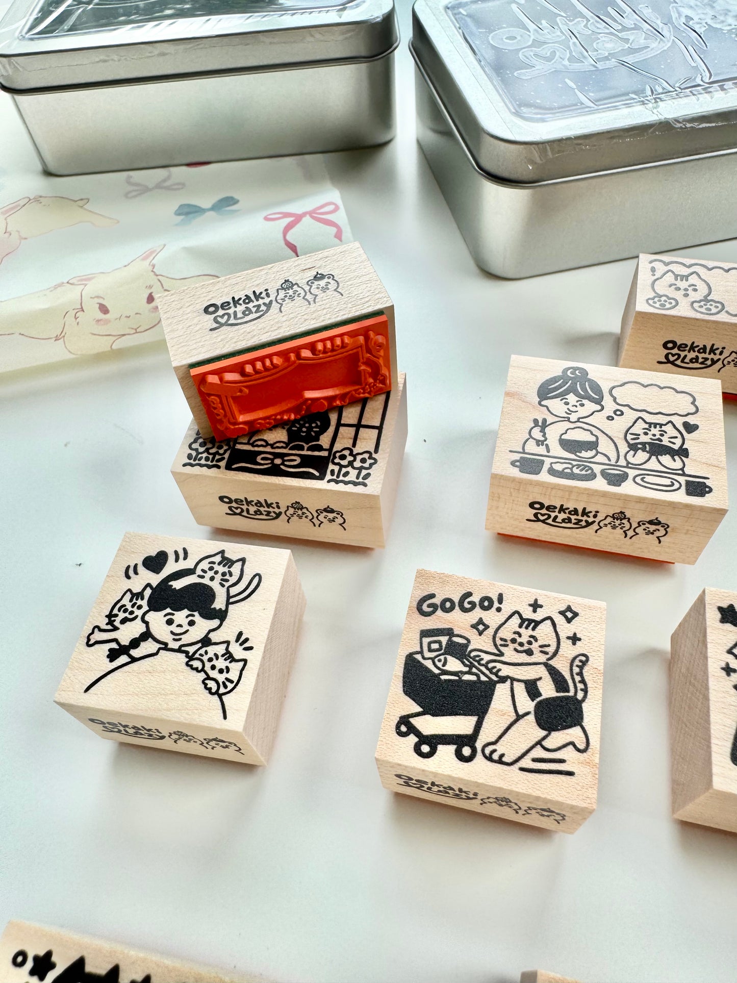 NEW! Limited Edition! Lazy X oekaki_myy - | Rubber Stamps