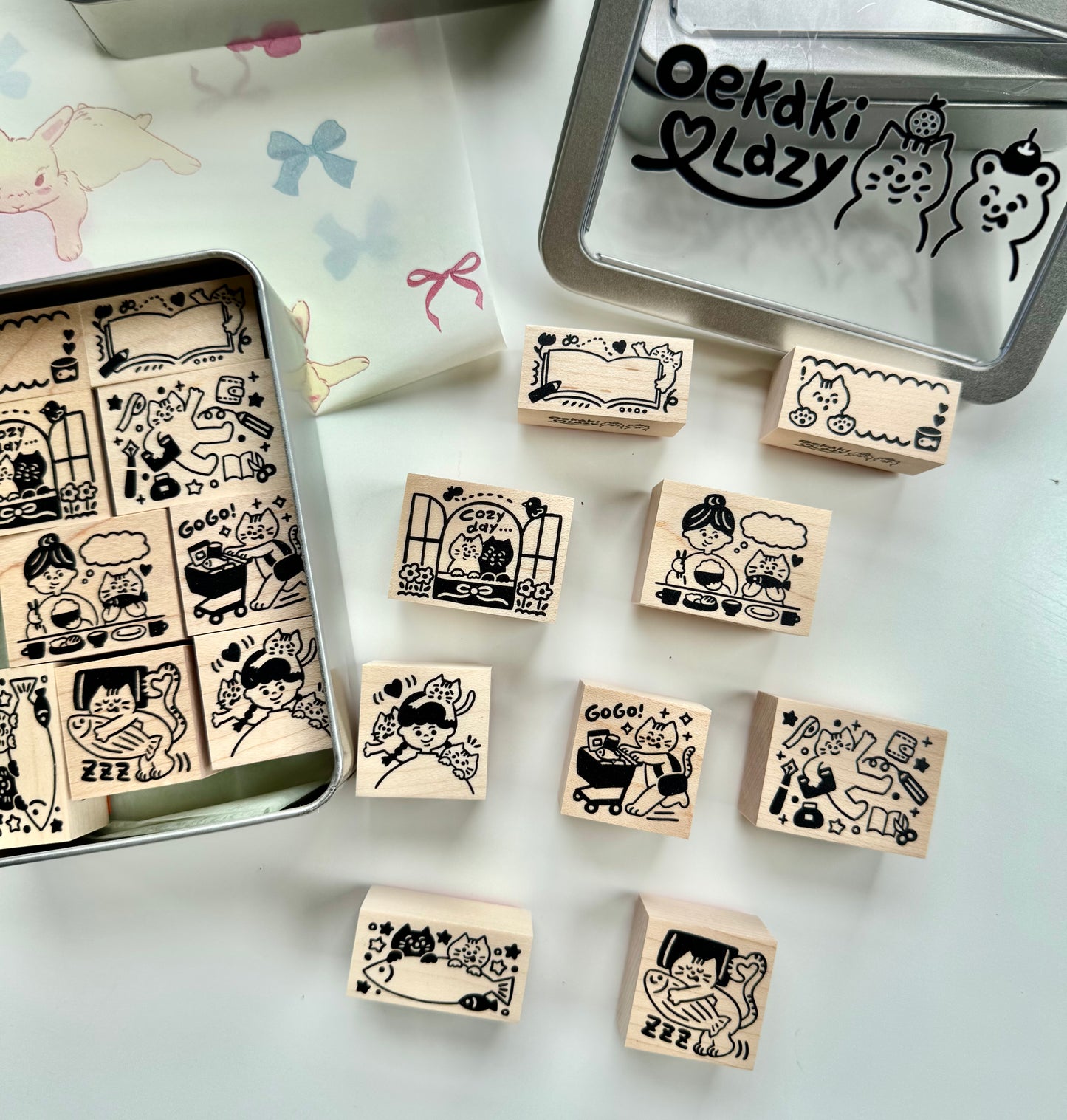 NEW! Limited Edition! Lazy X oekaki_myy - | Rubber Stamps