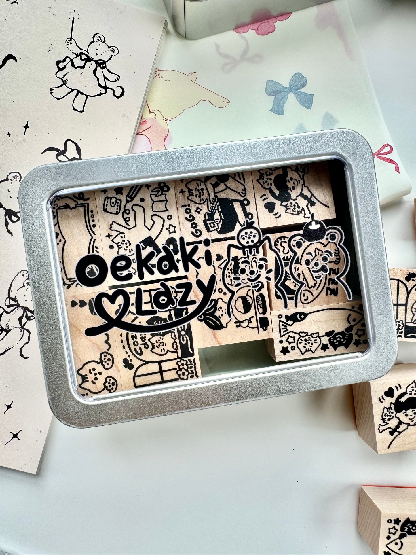 NEW! Limited Edition! Lazy X oekaki_myy - | Rubber Stamps
