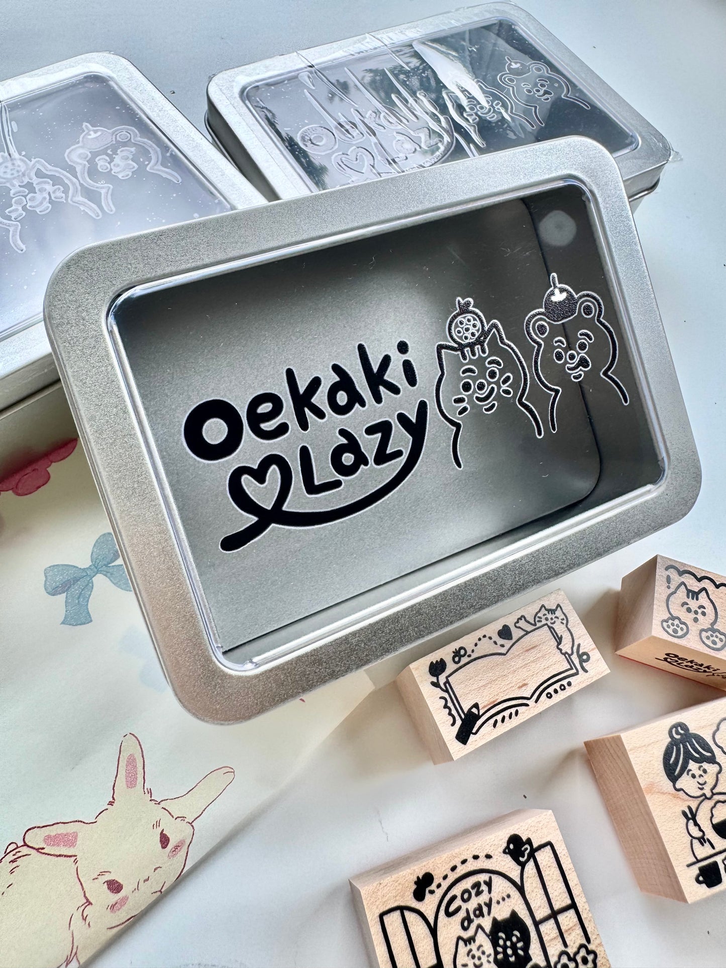 NEW! Limited Edition! Lazy X oekaki_myy - | Rubber Stamps
