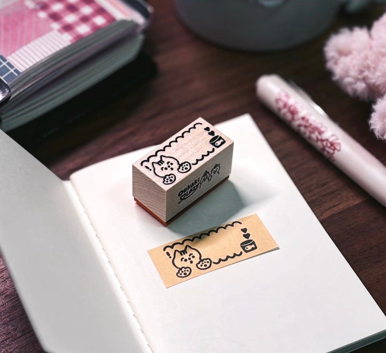 NEW! Limited Edition! Lazy X oekaki_myy - | Rubber Stamps