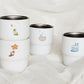 NEW! Nove Production - Little Ordinary People | 8oz Stainless Steel Cups with Lid | Journaling Accessories | Desk Decor