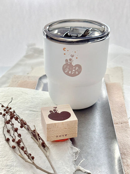 NEW! Nove Production - Little Ordinary People | 8oz Stainless Steel Cups with Lid | Journaling Accessories | Desk Decor