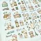 NEW! Miao Fu Studio - Vintage Sewing Bear | Kiss-cut | 4.5cm Tape | Release Paper | 5M