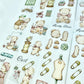 NEW! Miao Fu Studio - Vintage Sewing Bear | Kiss-cut | 4.5cm Tape | Release Paper | 5M