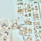 NEW! Miao Fu Studio - Vintage Sewing Bear | Kiss-cut | 4.5cm Tape | Release Paper | 5M