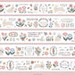 NEW! Yier Studio - Rabbit Flower Story | Kiss-cut | 3.5cm Tape |  Release Paper | 5M