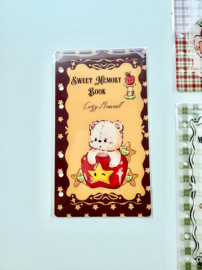 NEW! Miao Fu Studio - Vintage Bear | A6 Person | Notebook Divider Set | PVC | Pre-punched | Journal Accessories