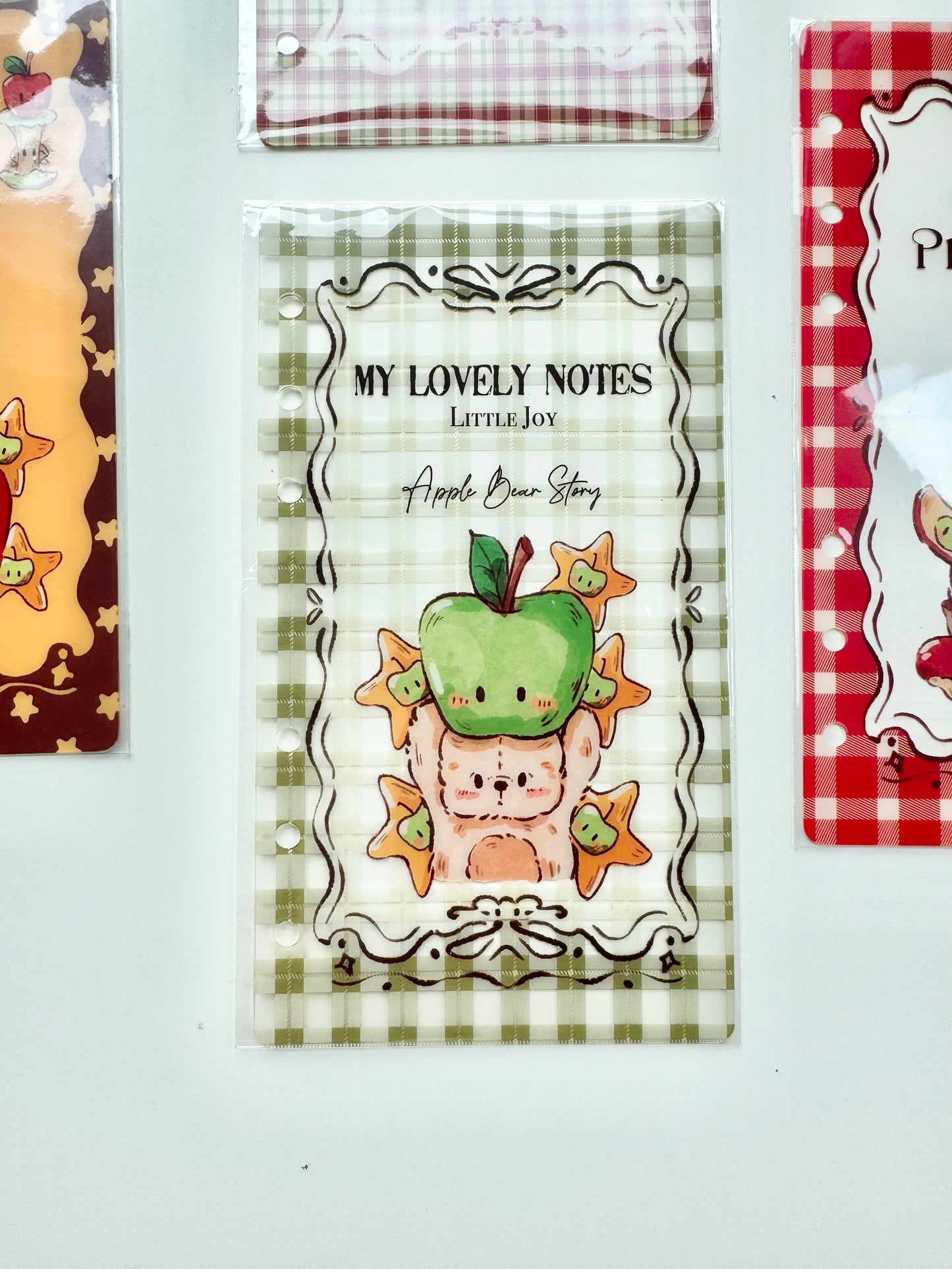 NEW! Miao Fu Studio - Vintage Bear | A6 Person | Notebook Divider Set | PVC | Pre-punched | Journal Accessories