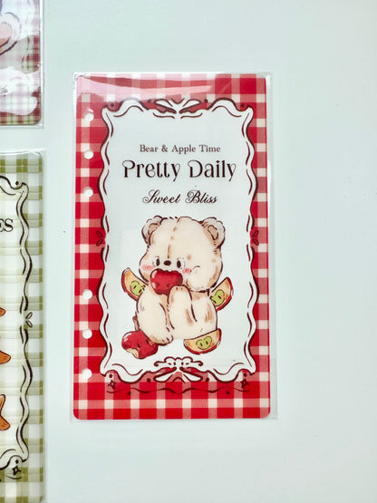 NEW! Miao Fu Shop - Vintage Bear | A6 Person | Notebook Divider Set | PVC | Pre-punched | Journal Accessories