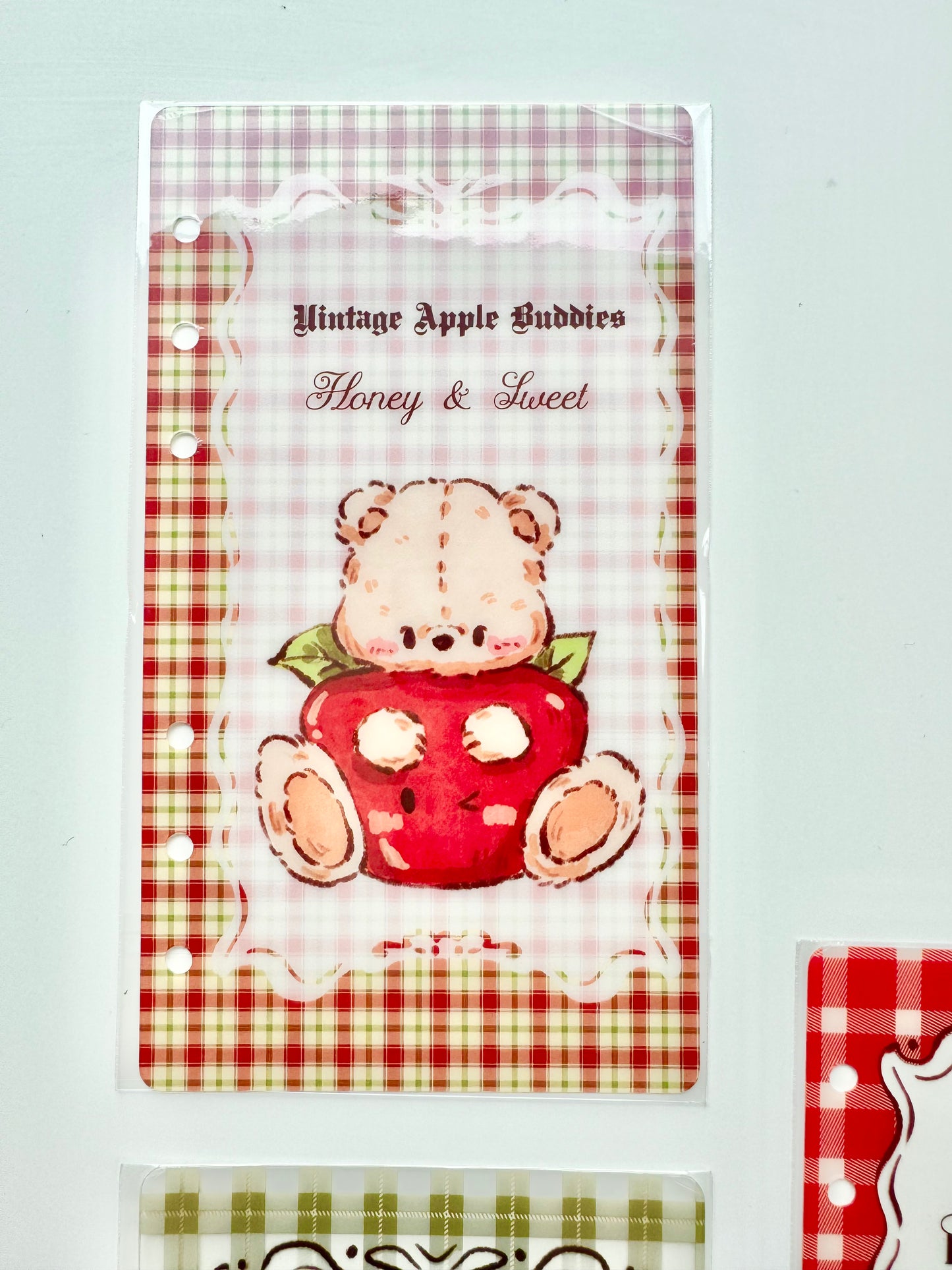 NEW! Miao Fu Studio - Vintage Bear | A6 Person | Notebook Divider Set | PVC | Pre-punched | Journal Accessories