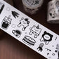NEW! Yier Studio - Cat Café Daily Life | Kiss-cut | 4.5cm Tape |  Release Paper | 5M