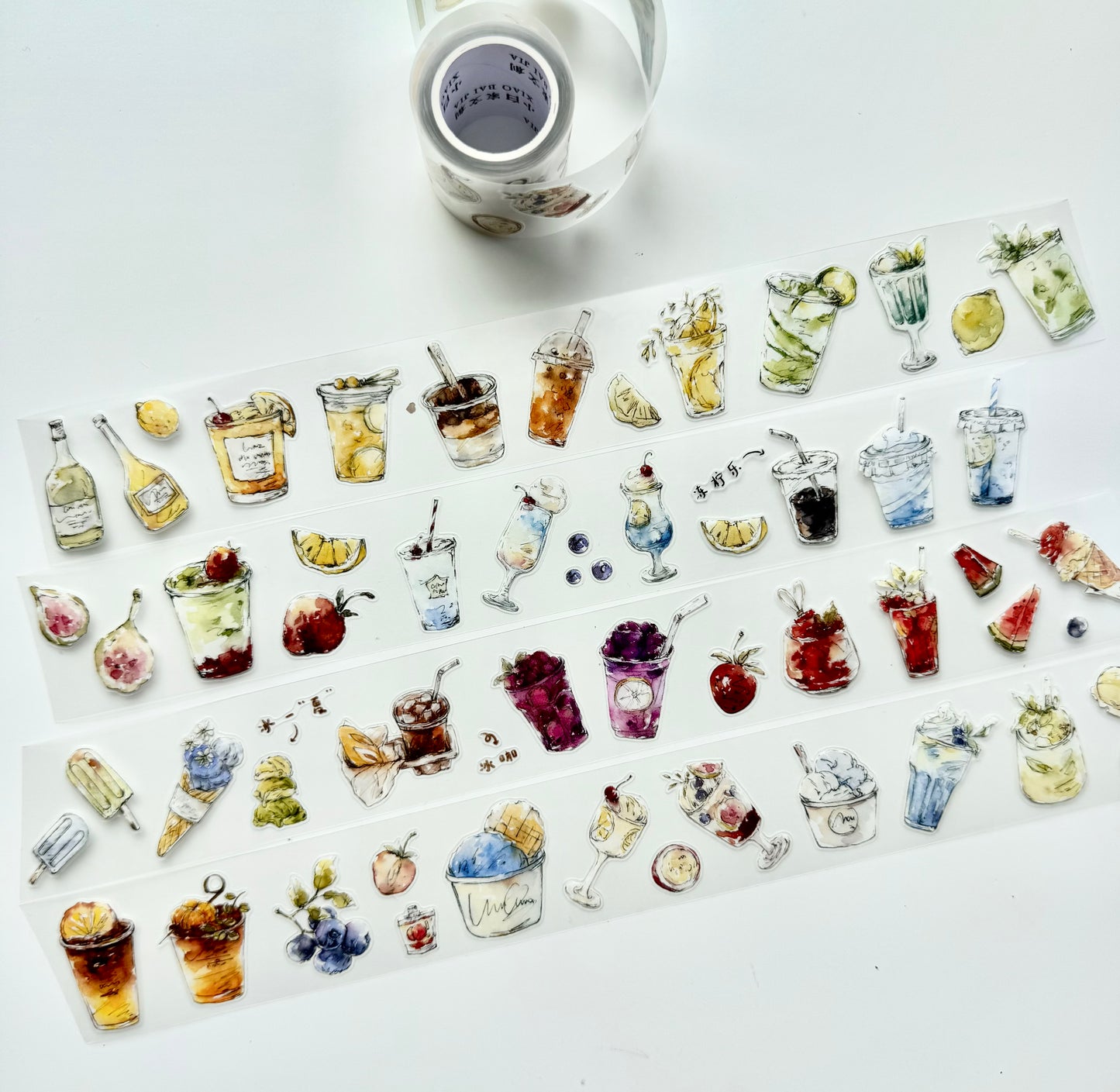 NEW! XBJia Studio - Summer Treats | Kiss-cut | 4cm PET Tape | Release Paper | 6M