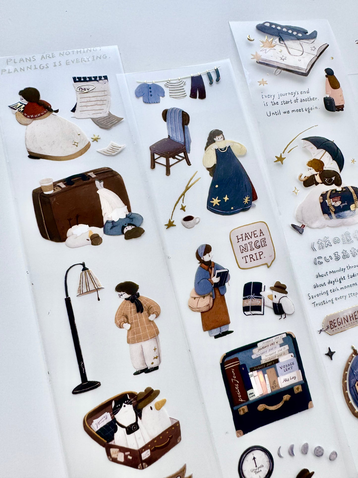 NEW! Yamadoro - For The Journey | Gold Foil | 4.5cm PET Tape |  Release Paper | 10M