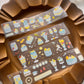NEW! Yier Studio - Sea Salt Lemon | Kiss-cut | 4.5cm glitter PET Tape |  Release Paper | 4M