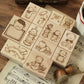 RESTOCK SOON!  Miao Fu Studio - Vintage Sewing Bear | 12pcs Stamp Set (ETA 07/07)