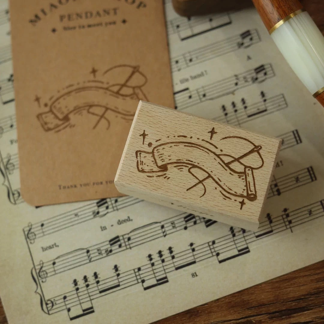 RESTOCK SOON!  Miao Fu Studio - Vintage Sewing Bear | 12pcs Stamp Set (ETA 07/07)