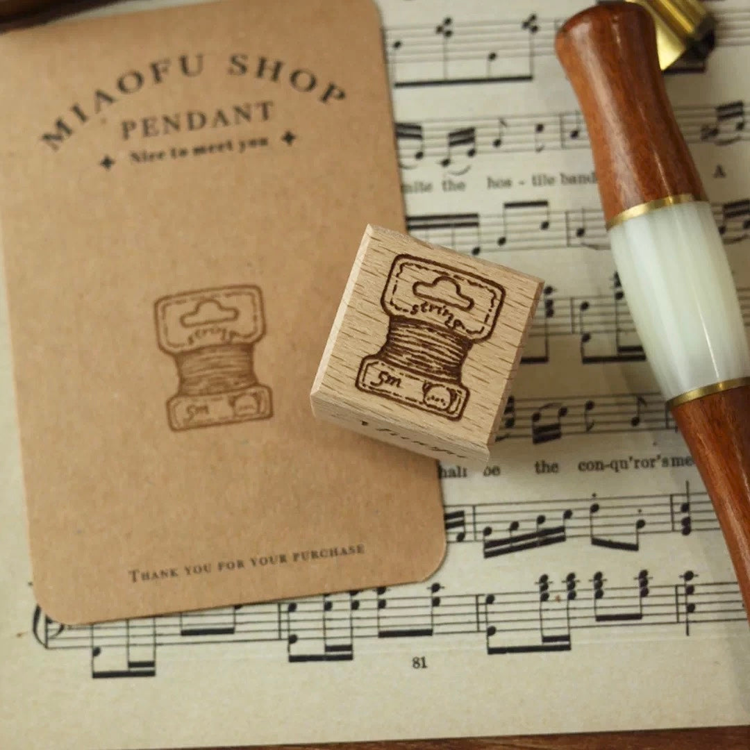 RESTOCK SOON!  Miao Fu Studio - Vintage Sewing Bear | 12pcs Stamp Set (ETA 07/07)