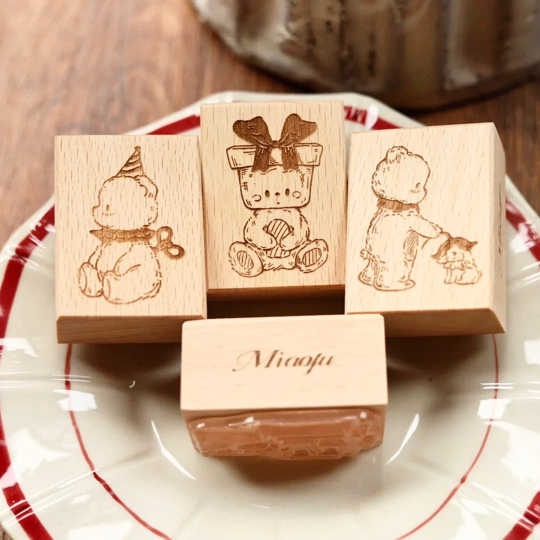 Miao Fu Shop - Playground Bear | 7pcs Stamp Set
