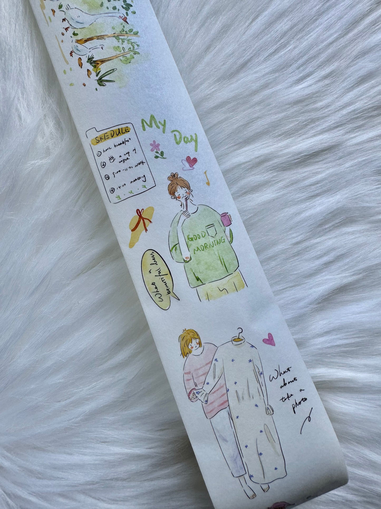 NEW! Lynn - Life Kaleidoscope B | 5cm Washi Tape |  Release Paper | 5M