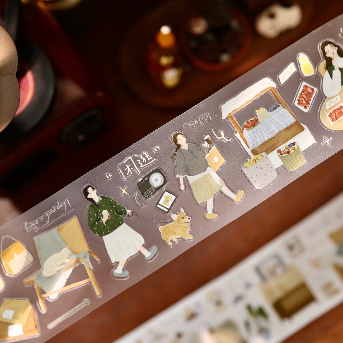 NEW! Yier Studio - A Fulfilling Day | Kiss-cut | 5cm Tape | Release Paper | 5M