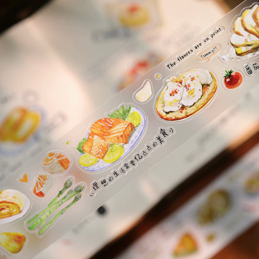 NEW! Yier Studio - Snack Journal | Kiss-cut | 3cm PET Tape | Paper Tape | Release Paper | 5M