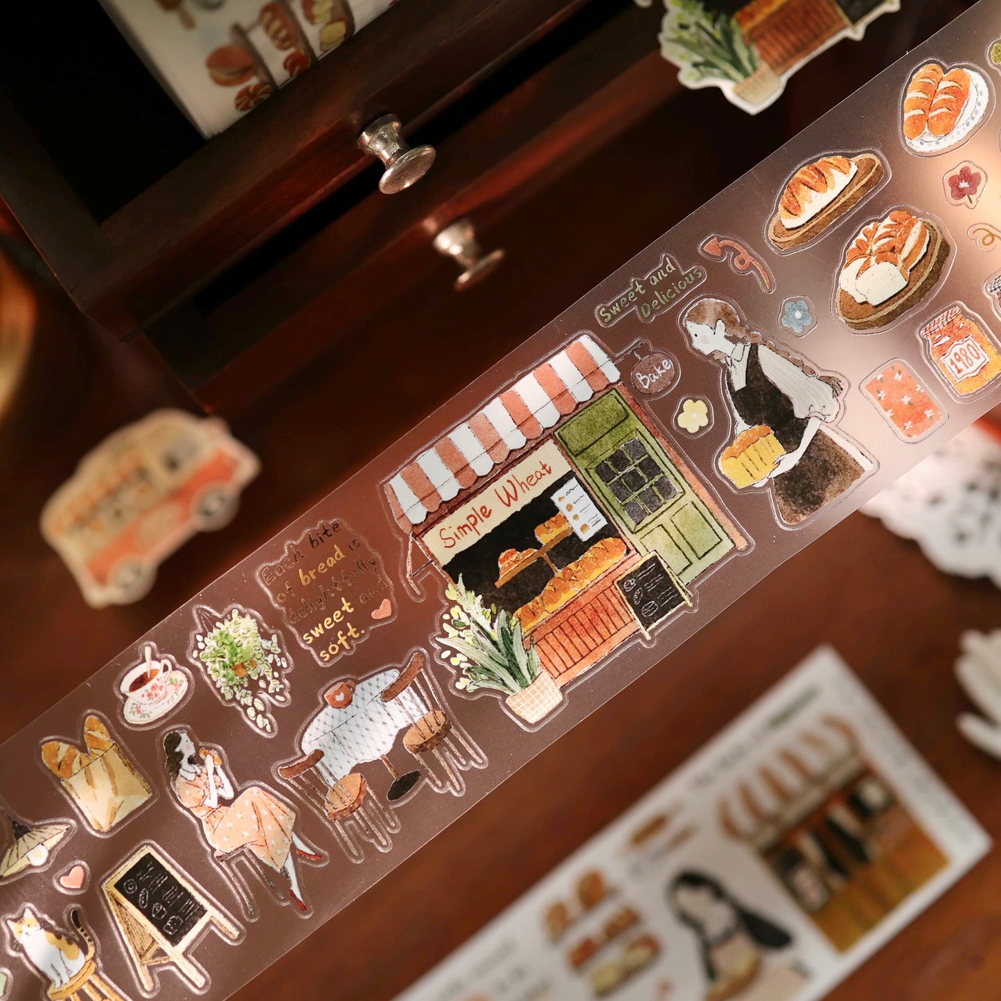NEW! Yier Studio - Bakery Days | Kiss-cut | 5.5cm Tape | Release Paper | 5M