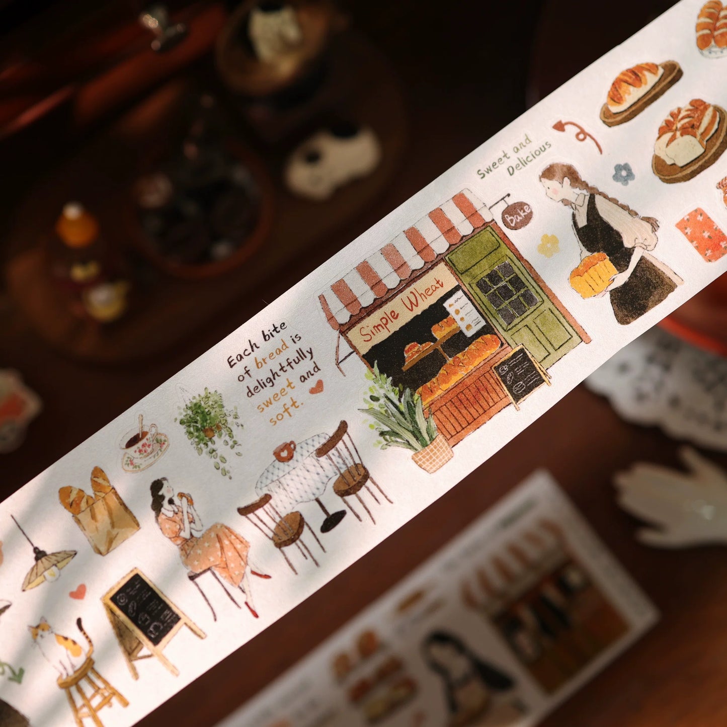 NEW! Yier Studio - Bakery Days | Kiss-cut | 5.5cm Tape | Release Paper | 5M