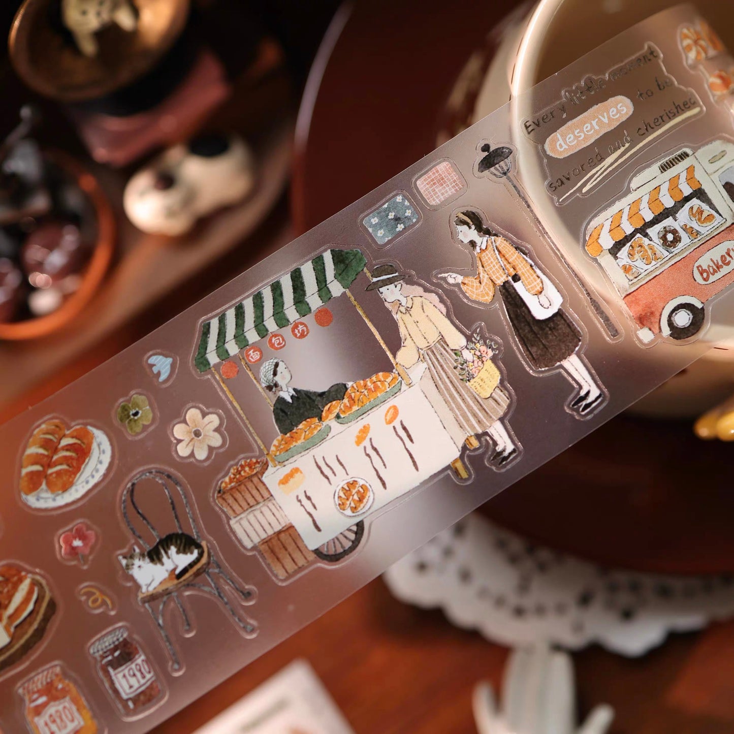 NEW! Yier Studio - Bakery Days | Kiss-cut | 5.5cm Tape | Release Paper | 5M