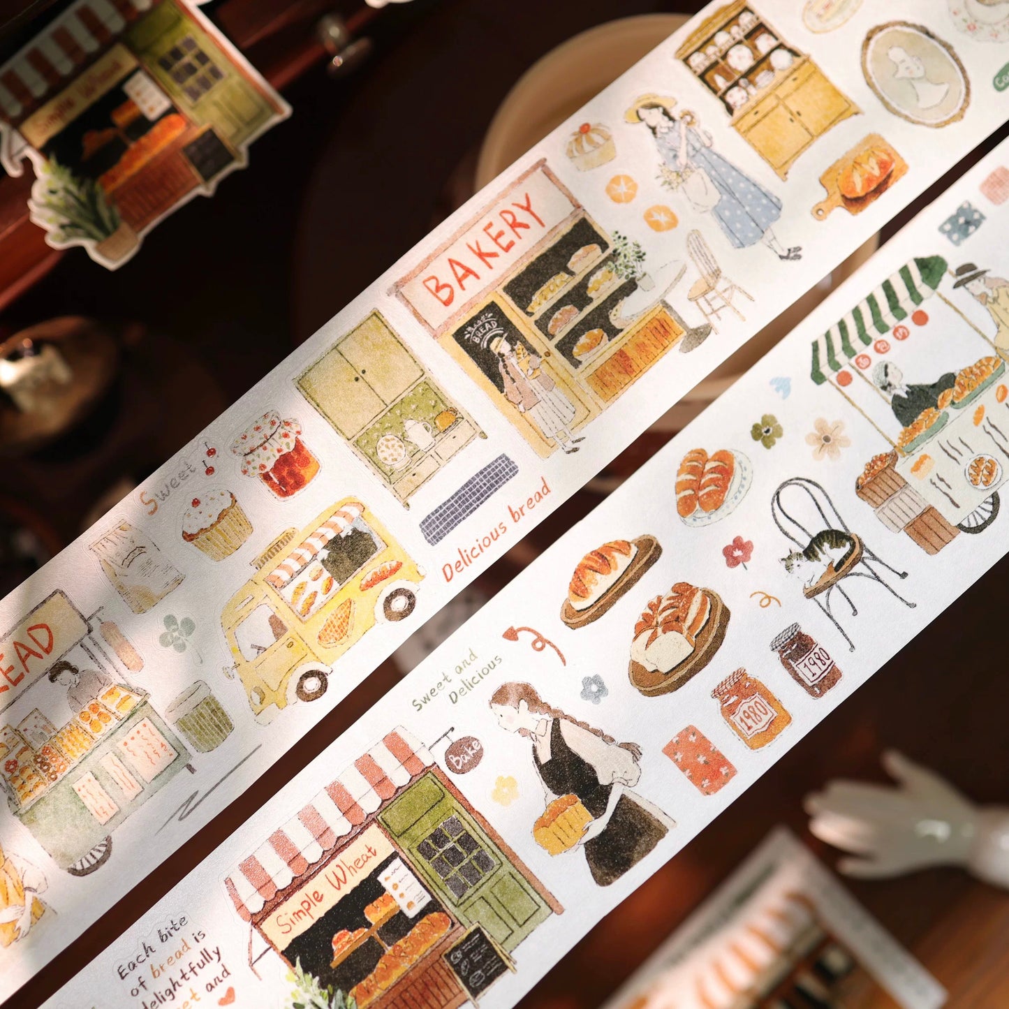 NEW! Yier Studio - Bakery Days | Kiss-cut | 5.5cm Tape | Release Paper | 5M