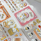 NEW! 3 Little Cat - Cat Hotpot | Kiss-cut | 5cm Glitter PET Tape |  Release Paper | 5M