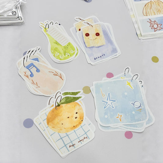 NEW! Lynn Illustration - Tags | 25pcs Memo Pad | Ephemera Paper