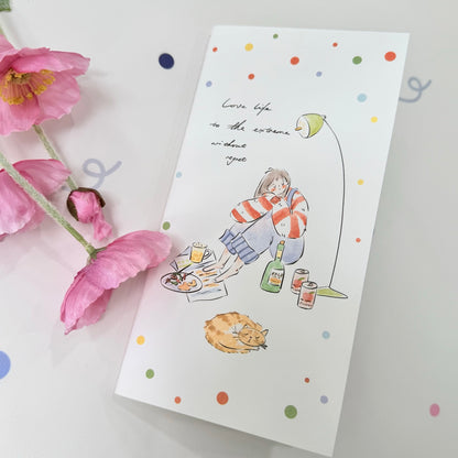 NEW! Lynn Illustration | 48p Traveler's Note Book | Standard Size | TN Refill | Journaling Accessories