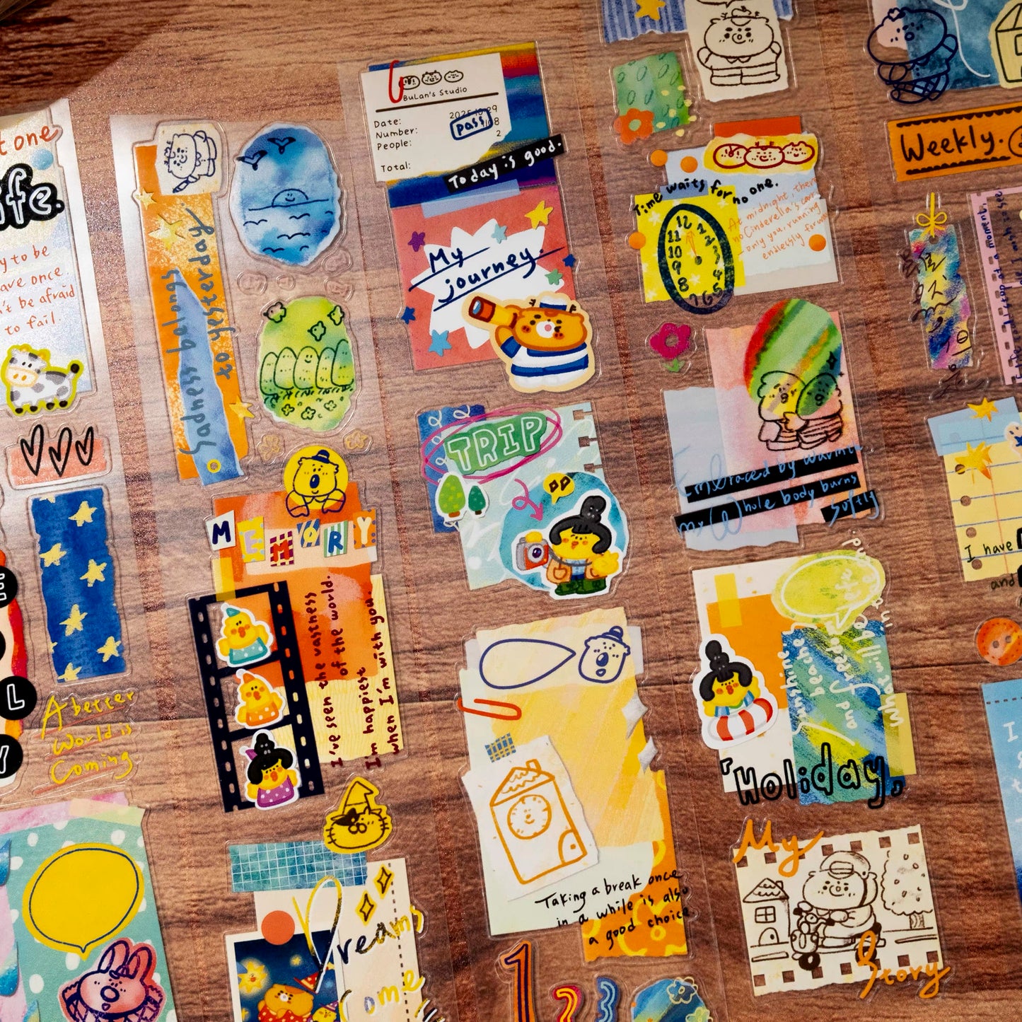 NEW! Bulan's  Studio - Paper Art | Kiss-cut | 4.5cm Tape | Release Paper | 5M