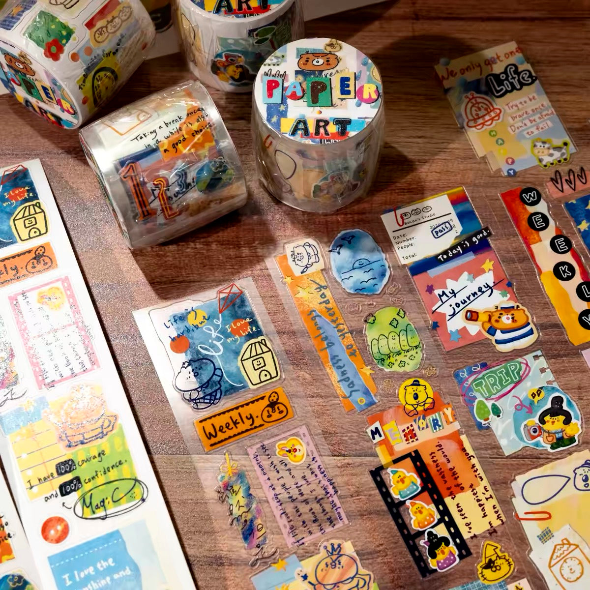 NEW! Bulan's  Studio - Paper Art | Kiss-cut | 4.5cm Tape | Release Paper | 5M