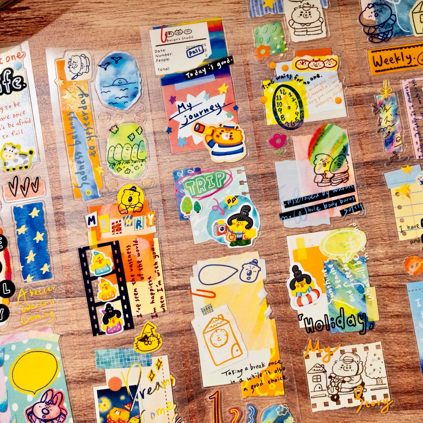 NEW! Bulan's  Studio - Paper Art | Kiss-cut | 4.5cm Tape | Release Paper | 5M