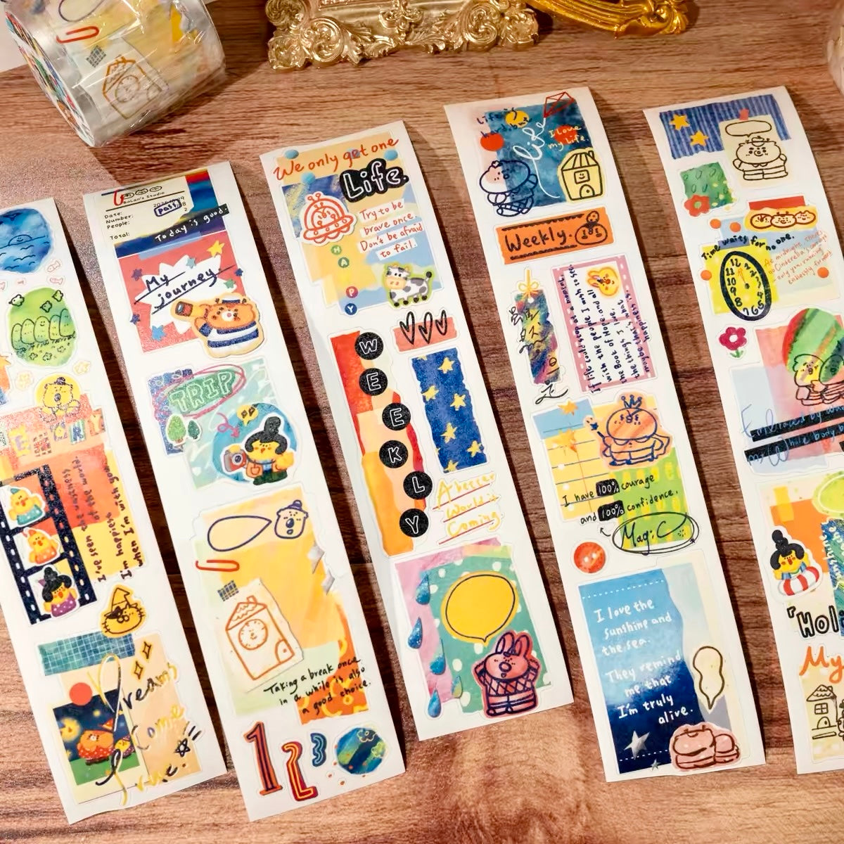 NEW! Bulan's  Studio - Paper Art | Kiss-cut | 4.5cm Tape | Release Paper | 5M
