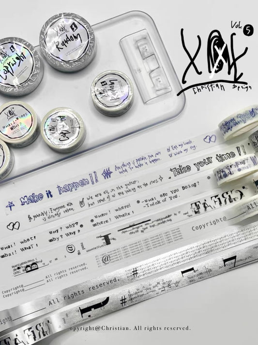 Christian - XXX | Washi Tape | Basic | NO Release Paper