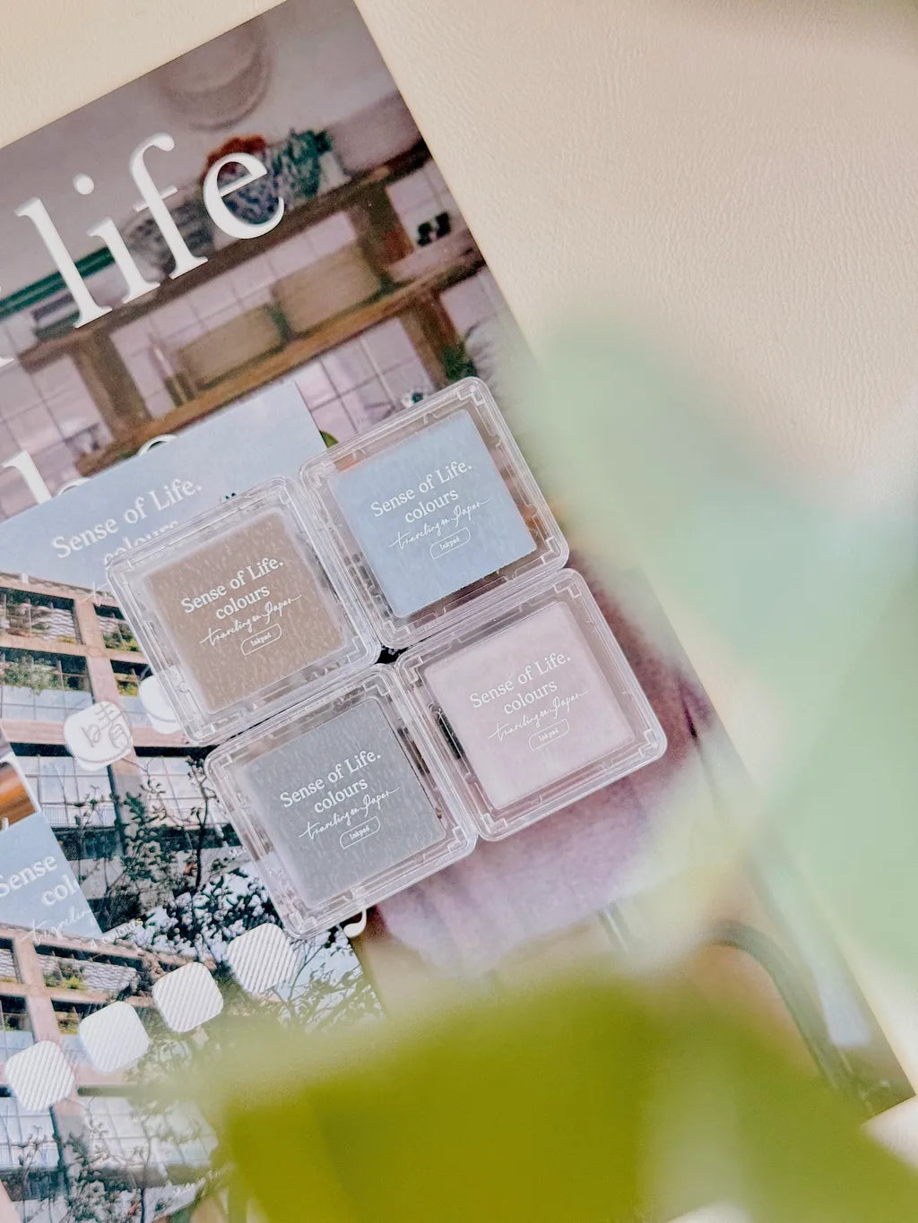 NEW! TOP Studio Sense Of Life 4 Colors Ink Pad Set Journaling Ac