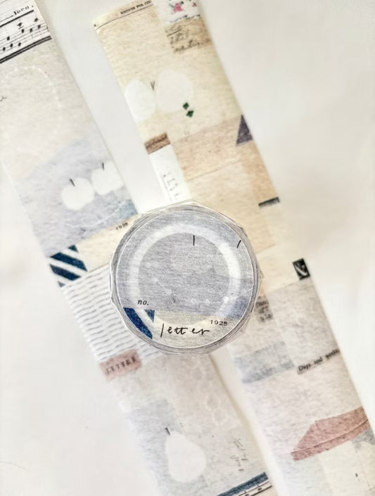 NEW! Pion - Letter | 4cm Washi Tape | Release Paper | 5M