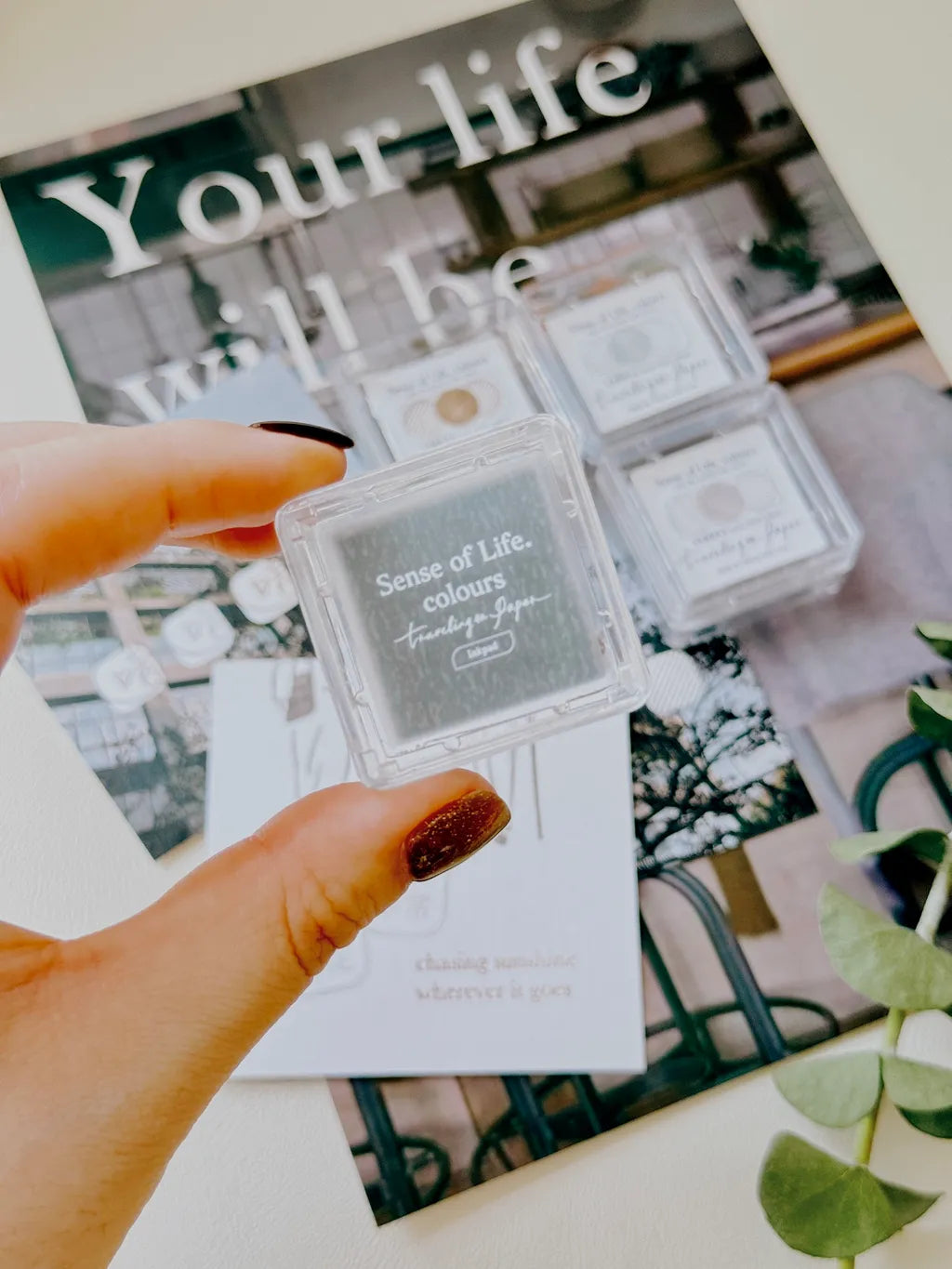 NEW! TOP Studio Sense Of Life 4 Colors Ink Pad Set Journaling Ac