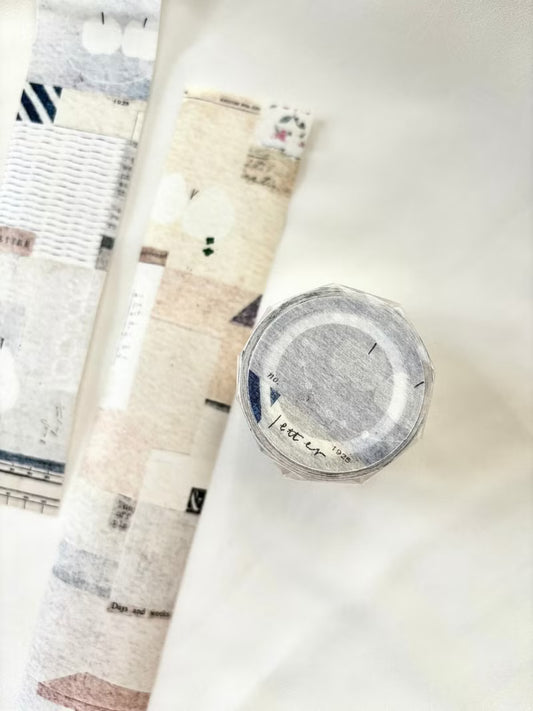 NEW! Pion - Letter | 4cm Washi Tape | Release Paper | 5M