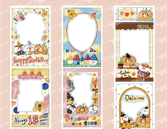 NEW! Bulan's  Studio - Photo Frame | Kiss-cut | Synthetic Paper | 6.5cm Tape | Release Paper | 5M