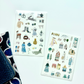 NEW! Pion | Kiss-cut | Walk/ Fabric Sticker|  2 Sheets Sticker
