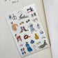 NEW! Pion | Kiss-cut | Walk/ Fabric Sticker|  2 Sheets Sticker