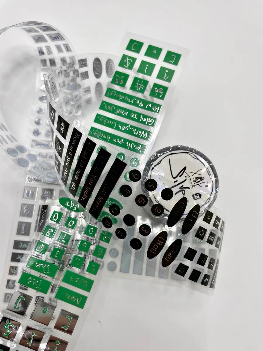 Christian - Silver | 4cm Die Cut | Foil Silver PET Tape | Release Paper