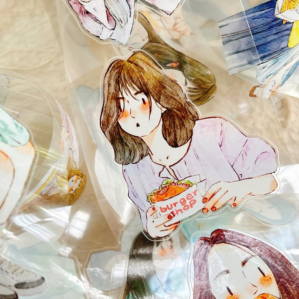 NEW! DingDing - No.57 Foodie Girls | Kiss-cut | 5.5cm Tape | Release Paper | 10M