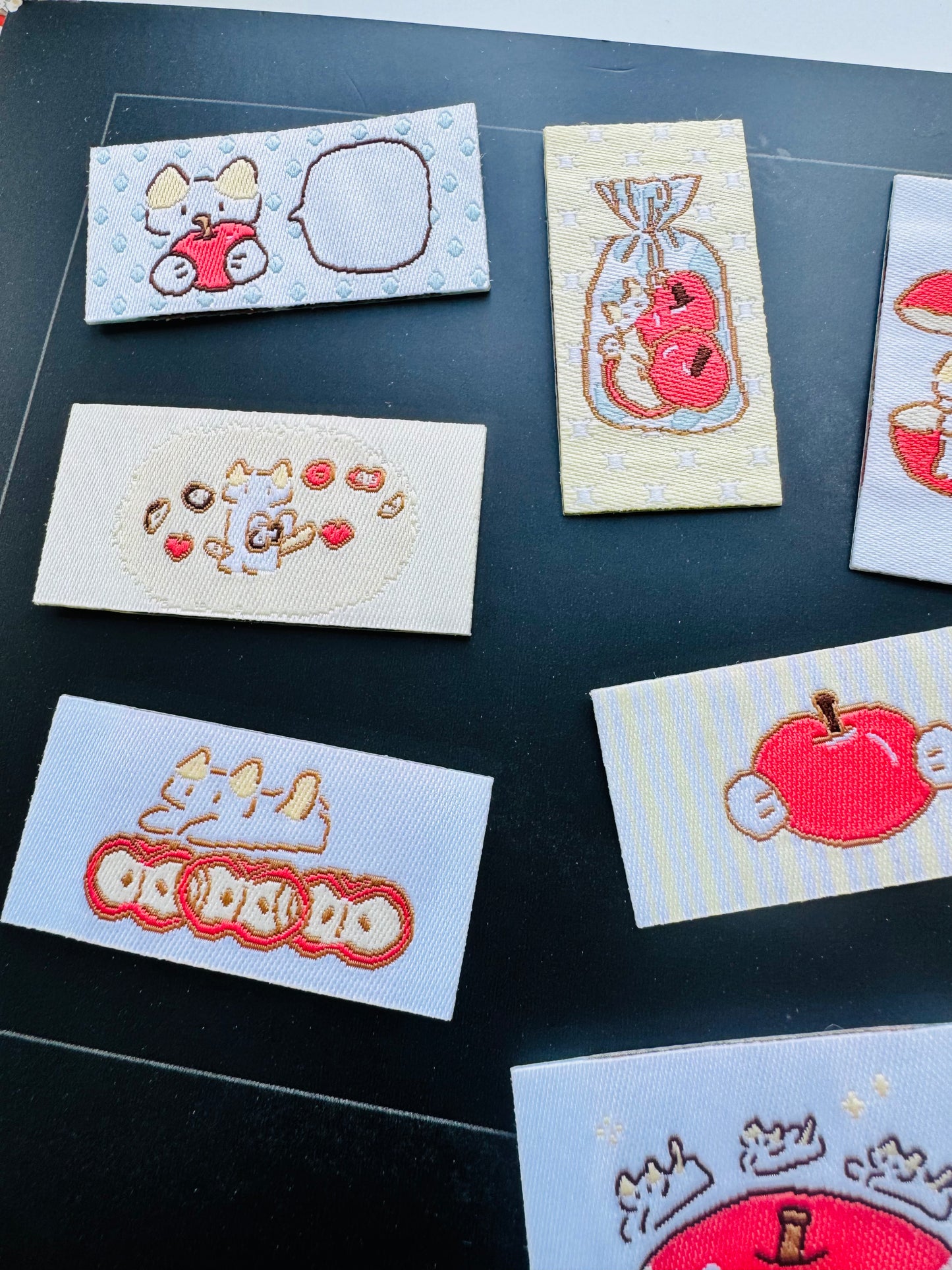 NEW! Light Rain Studio - 7pcs Fabric Stickers | Decoration | Journaling Accessories